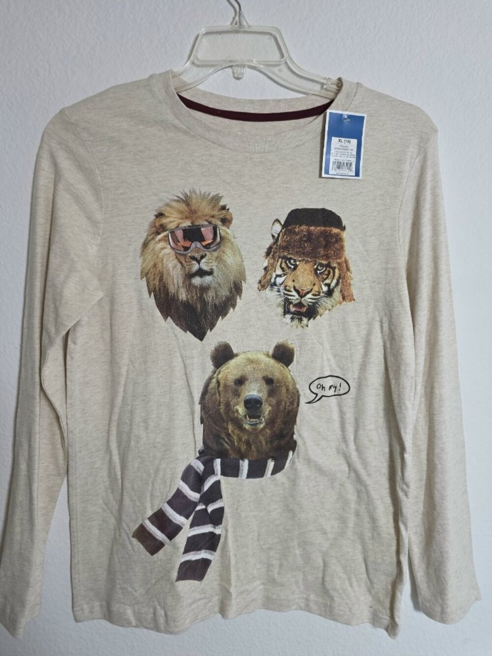 Circo Boys Animals Graphic Long Sleeve T-Shirt Size XL 16